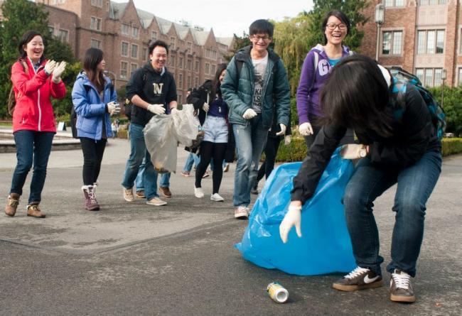 On Campus Spring Cleanups