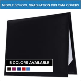 Junior High & Middle School Plain Graduation Diploma Covers