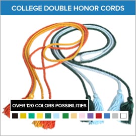 College Double and Two Color Honor Cords