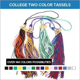 College Two Color Graduation Tassels