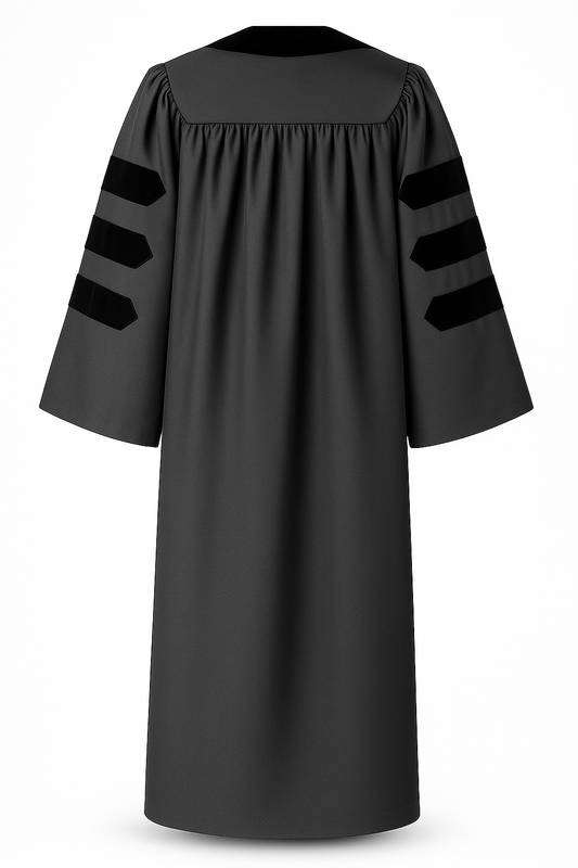 Classic doctor graduation gown