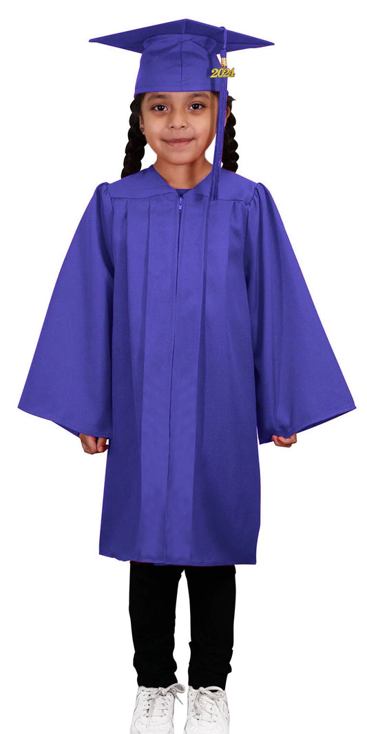 Matte Purple Kindergarten/Preschool Cap & Gown