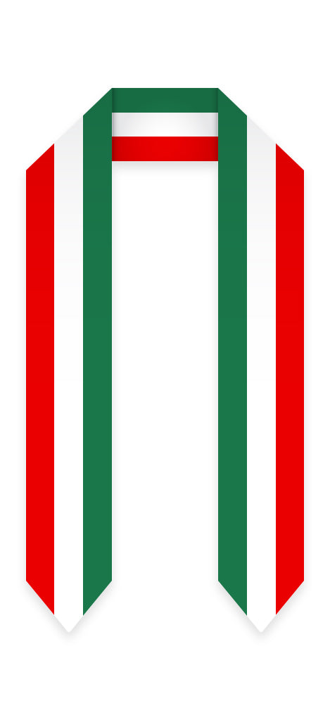 Italy Graduation Stole - Italy Flag Sash