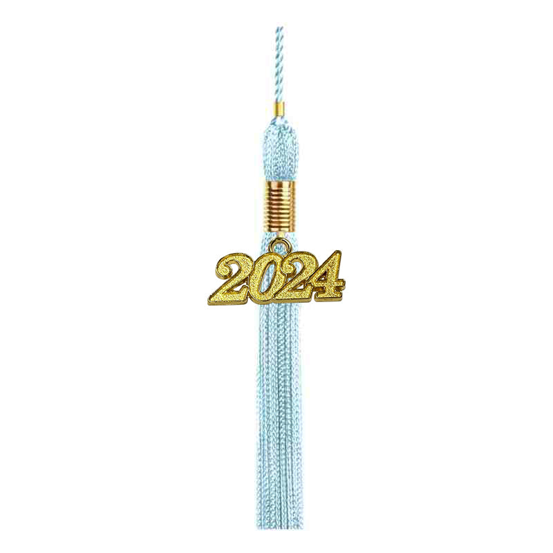 Shiny Light Blue Elementary Cap & Gown