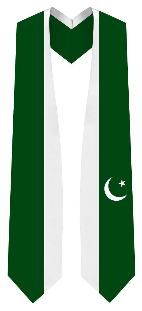 Pakistan Graduation Stole - Pakistan Flag Sash