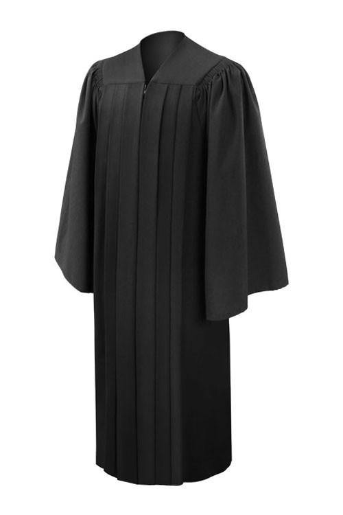 Deluxe Black Bachelors Graduation Gown