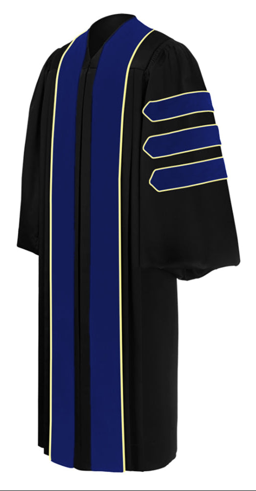 PhD Blue Doctoral Gown - Academic Regalia