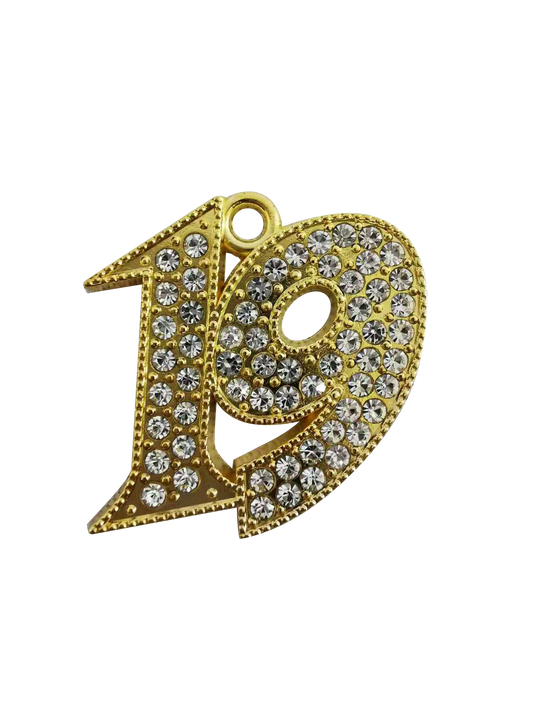 2020 "Bling" Year Date Drop - Graduation Cap and Gown