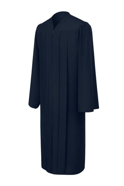 Matte Navy Blue Bachelors Academic Gown Gradshop Matte Navy Blue Bachelors Academic Gown Gradshop