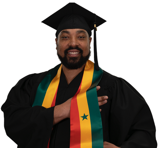 Senegal Graduation Stole - Senegal Flag Sash