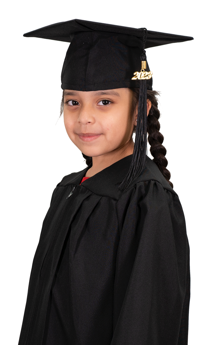 Matte Black Kindergarten/Preschool Cap & Gown