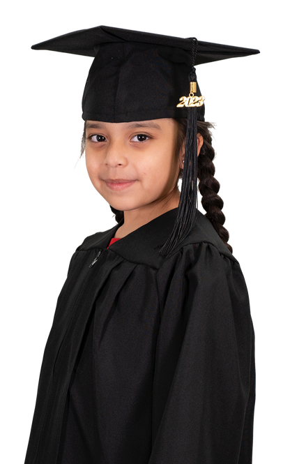 Matte Black Kindergarten/Preschool Cap & Gown