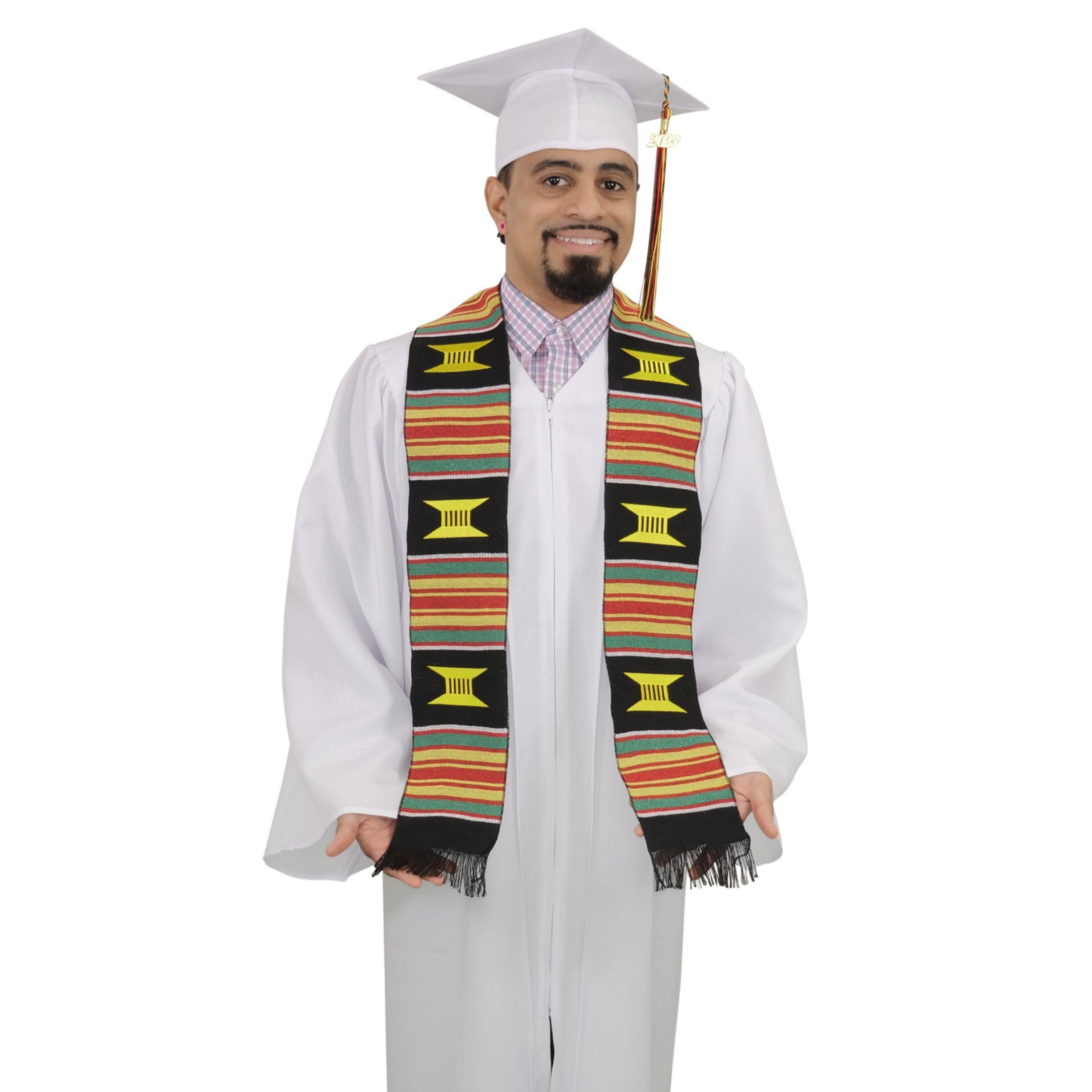 Kente Graduation Kente Stole, Handwoven Kente Sash Cloth Kente Graduation Kente Stole, Handwoven Kente Sash Cloth