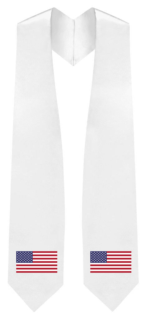 USA Embroidered Patch Stole - USA Flag Patch Sash