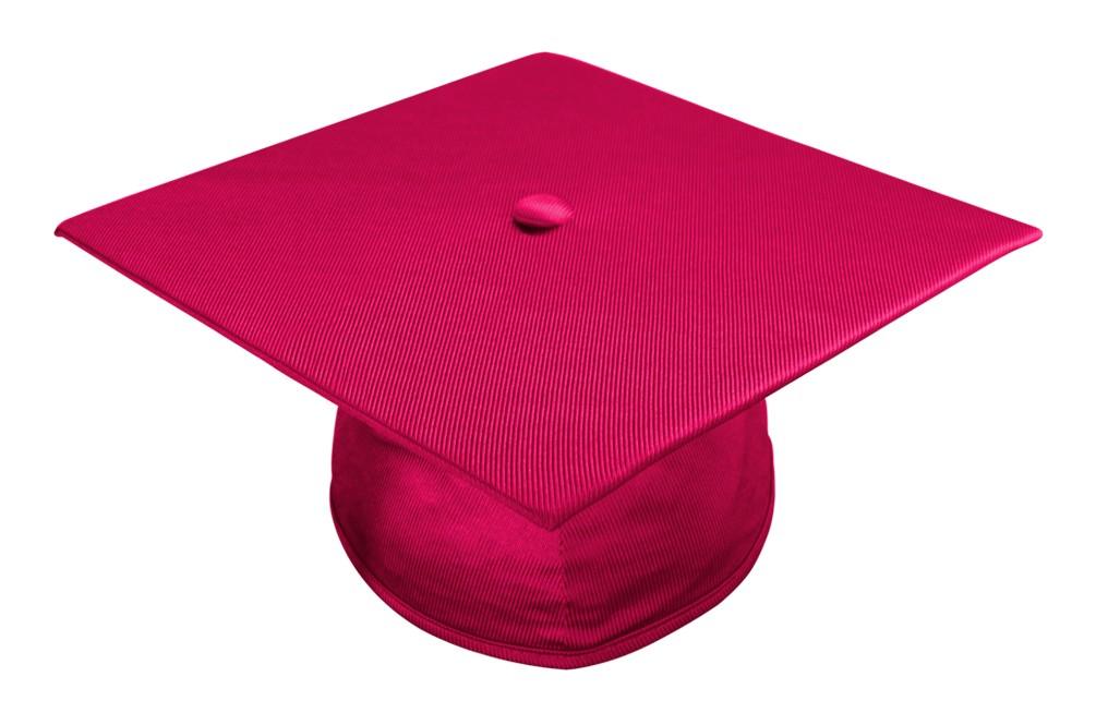 Shiny Red High School Cap – Gradshop - Main Image