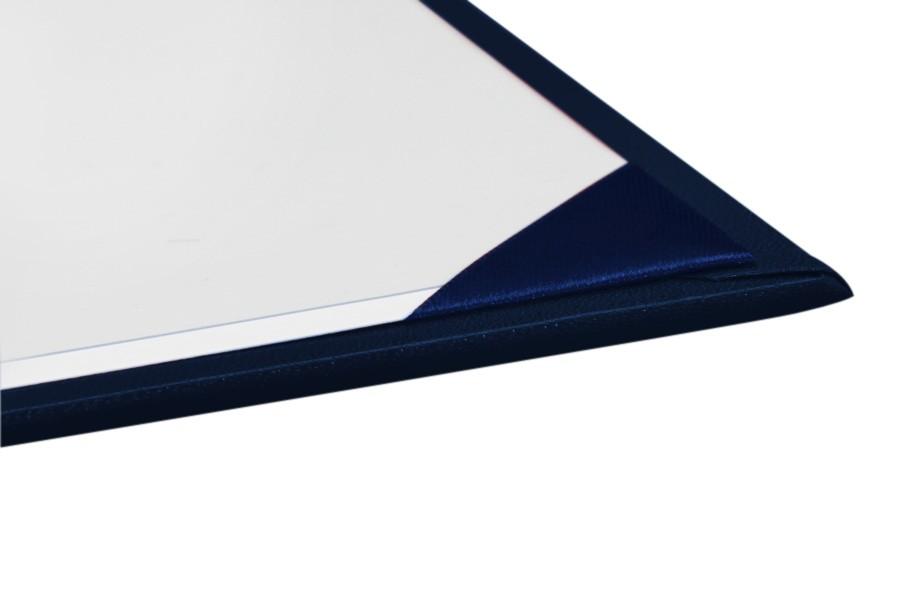 Navy Blue Imprinted College Diploma Cover