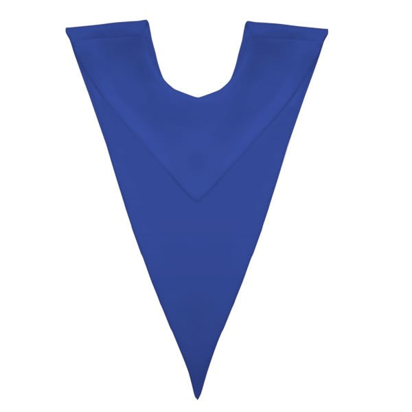 Royal Blue V Stole