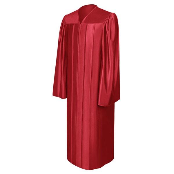Shiny Red High School Graduation Gown 45XL (5'0" - 5'2") Shiny Red High School Graduation Gown 45XL (5'0" - 5'2")