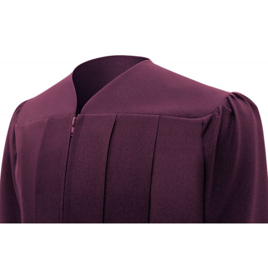 Matte Maroon Bachelors Cap & Gown
