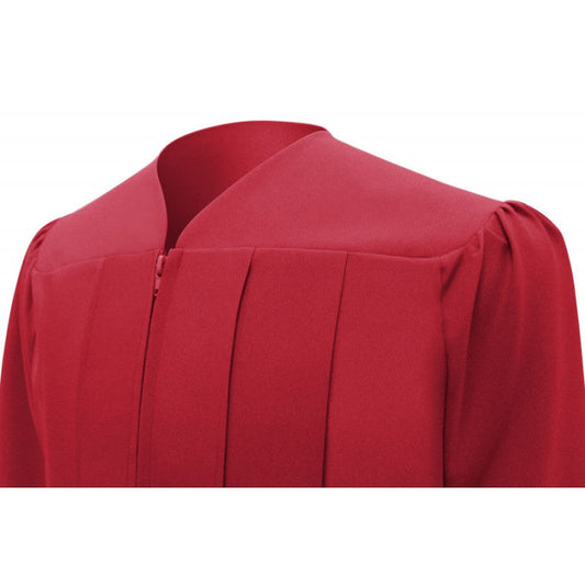Matte Red Bachelors Academic Cap & Gown
