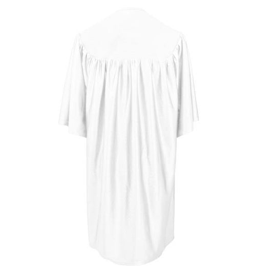 Shiny White Kindergarten/Preschool Gown