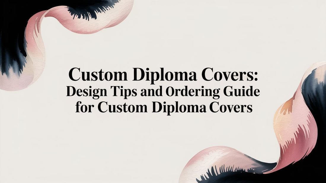 A Complete Guide to Ordering and Designing Custom Diploma Covers