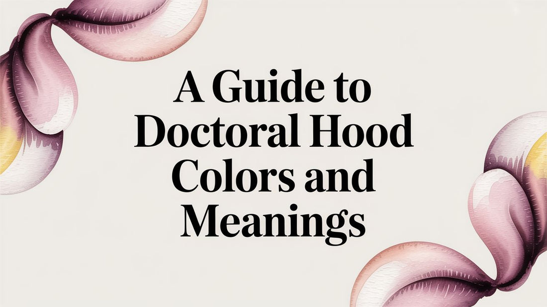 A Guide to Doctoral Hood Colors and Meanings