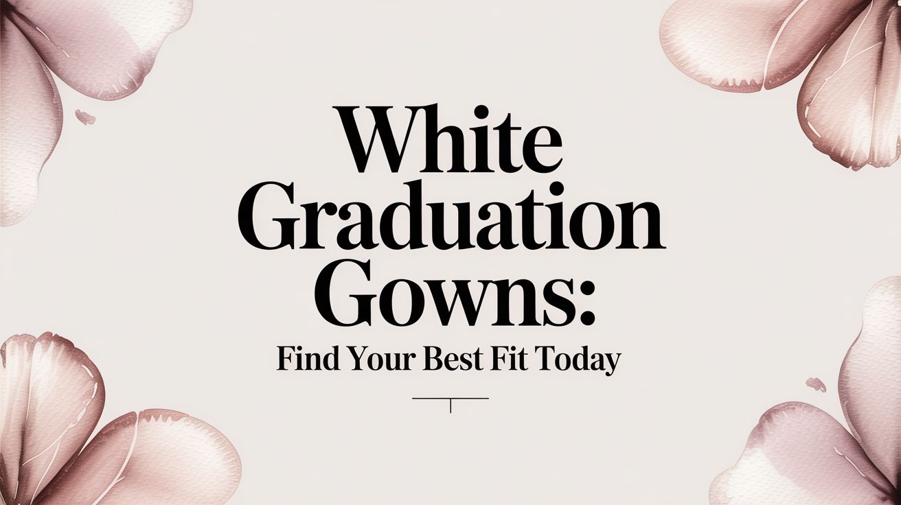 White Graduation Gowns: Find Your Best Fit Today