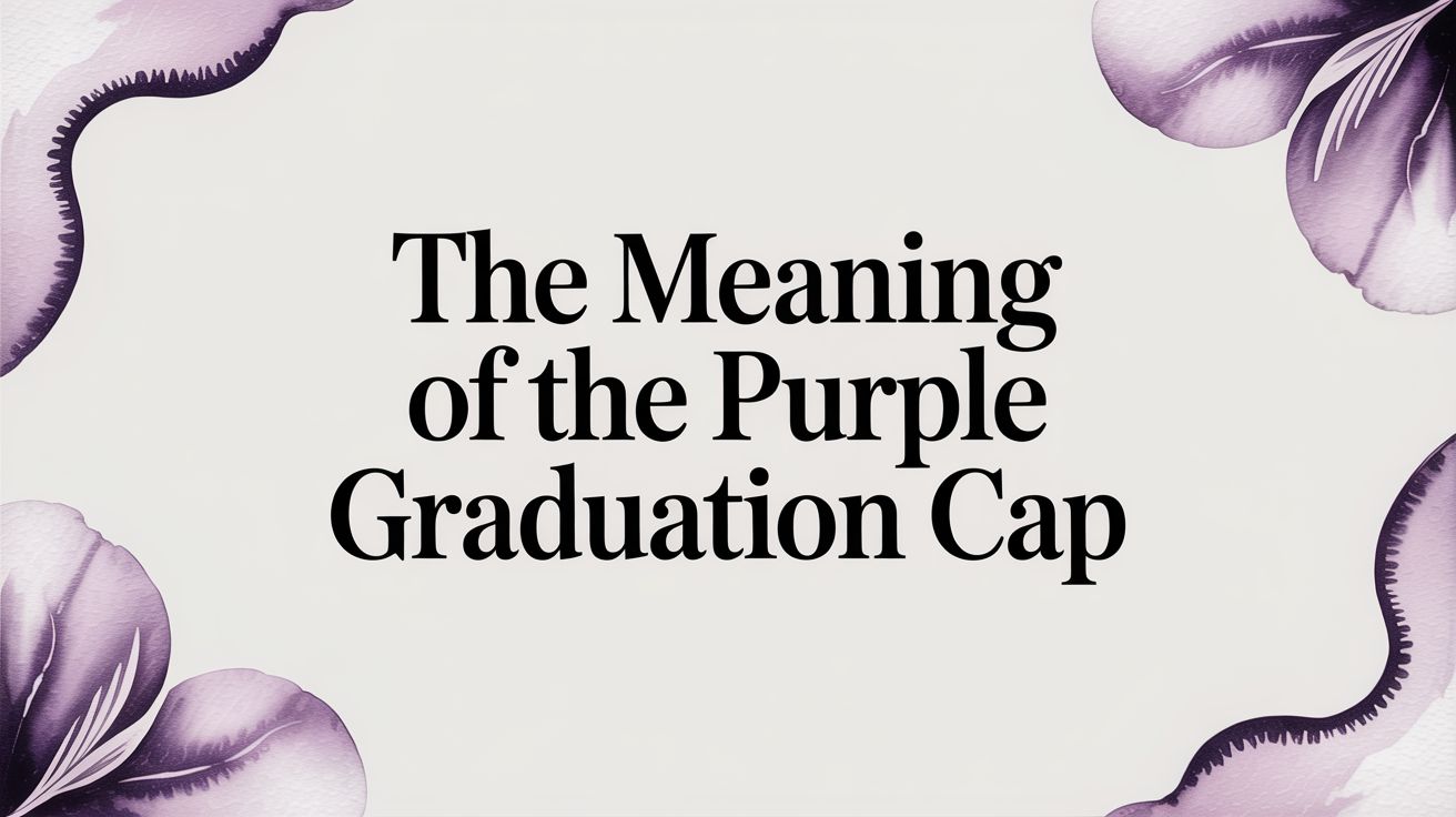 The Meaning of the Purple Graduation Cap