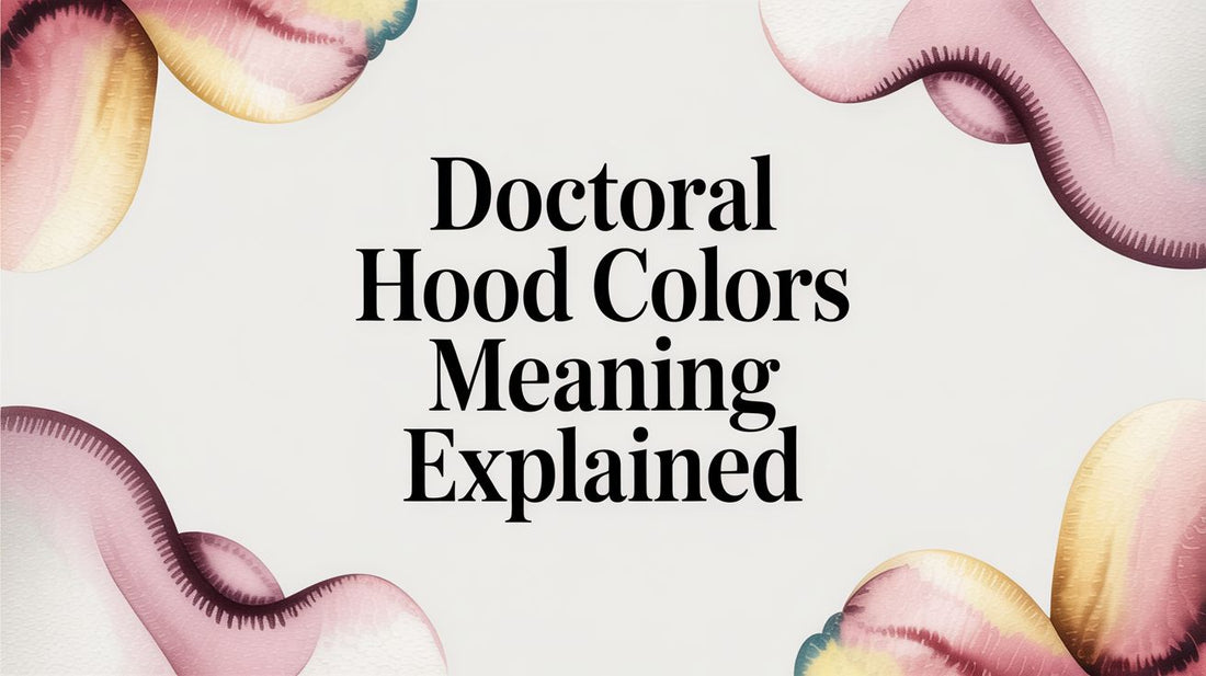 Doctoral Hood Colors Meaning Explained