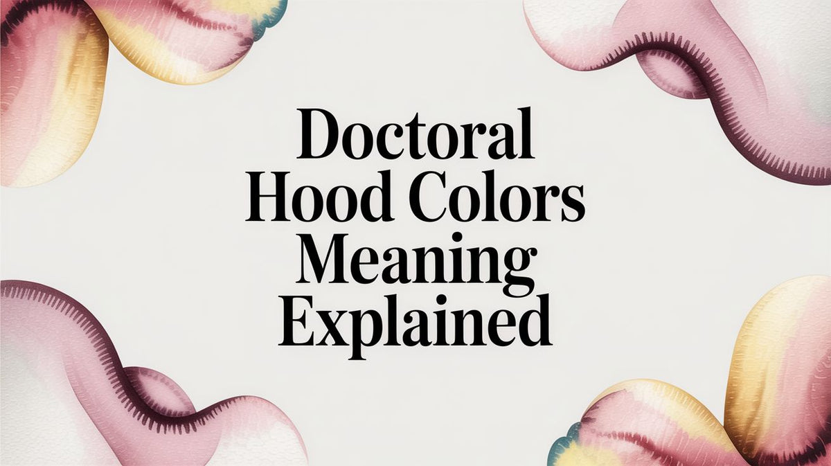 Doctoral Hood Colors Meaning Explained – Gradshop