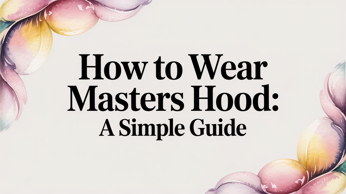 How to Wear Masters Hood: A Simple Guide