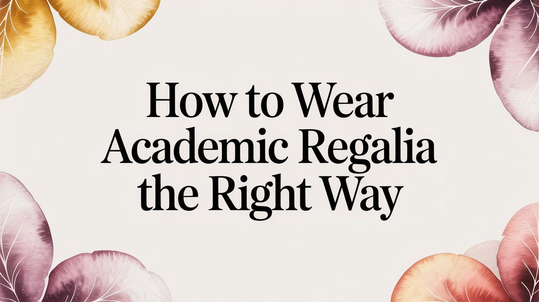 How to Wear Academic Regalia The Right Way
