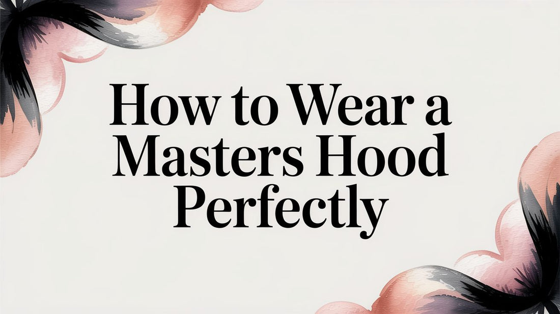 How to Wear a Masters Hood Perfectly