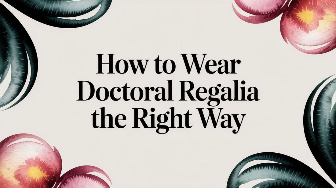 How to Wear Doctoral Regalia The Right Way