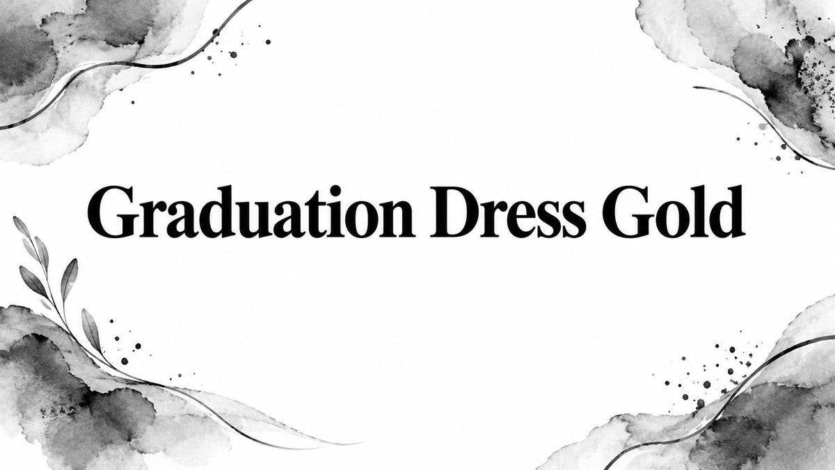 Graduation Dress Gold
