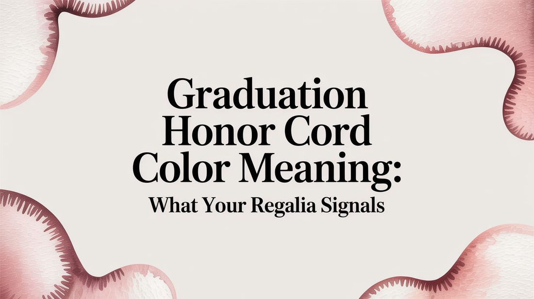 Graduation honor cord color meaning: what your regalia signals