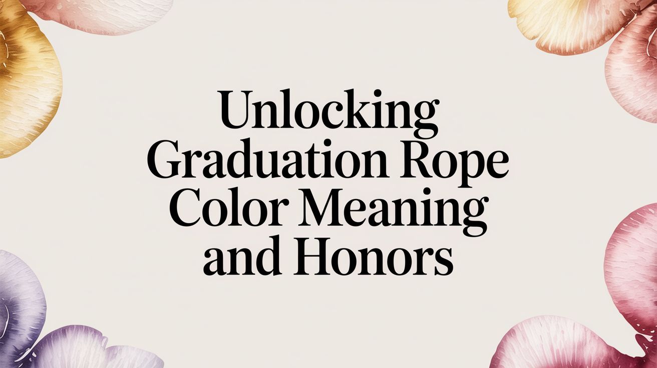 Graduation Ropes Design Unlocking Graduation Rope Color Meaning and Honors – Gradshop