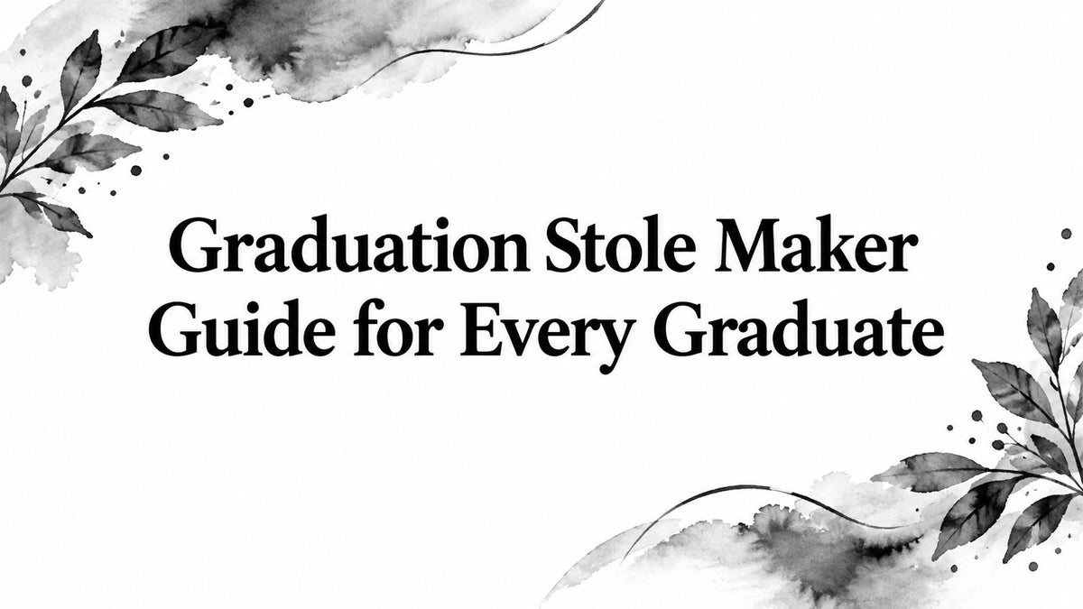 Graduation Stole Maker Guide for Every Graduate