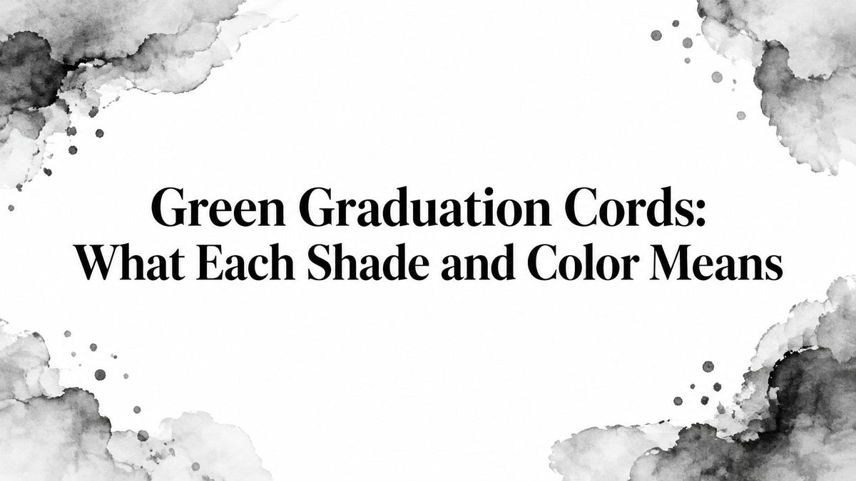 Green Graduation Cords: What Each Shade and Color Means