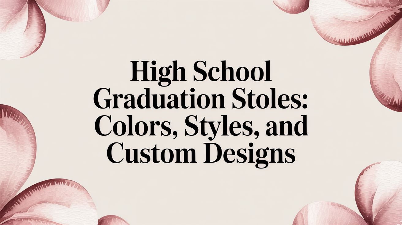 High School Graduation Stoles: Colors, Styles, and Custom Designs ...