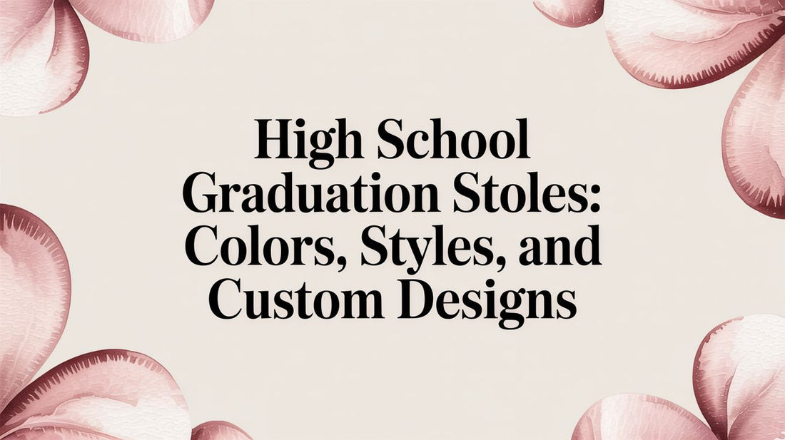 High School Graduation Stoles: Colors, Styles, and Custom Designs