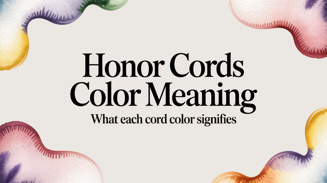 honor cords color meaning: what each cord color signifies