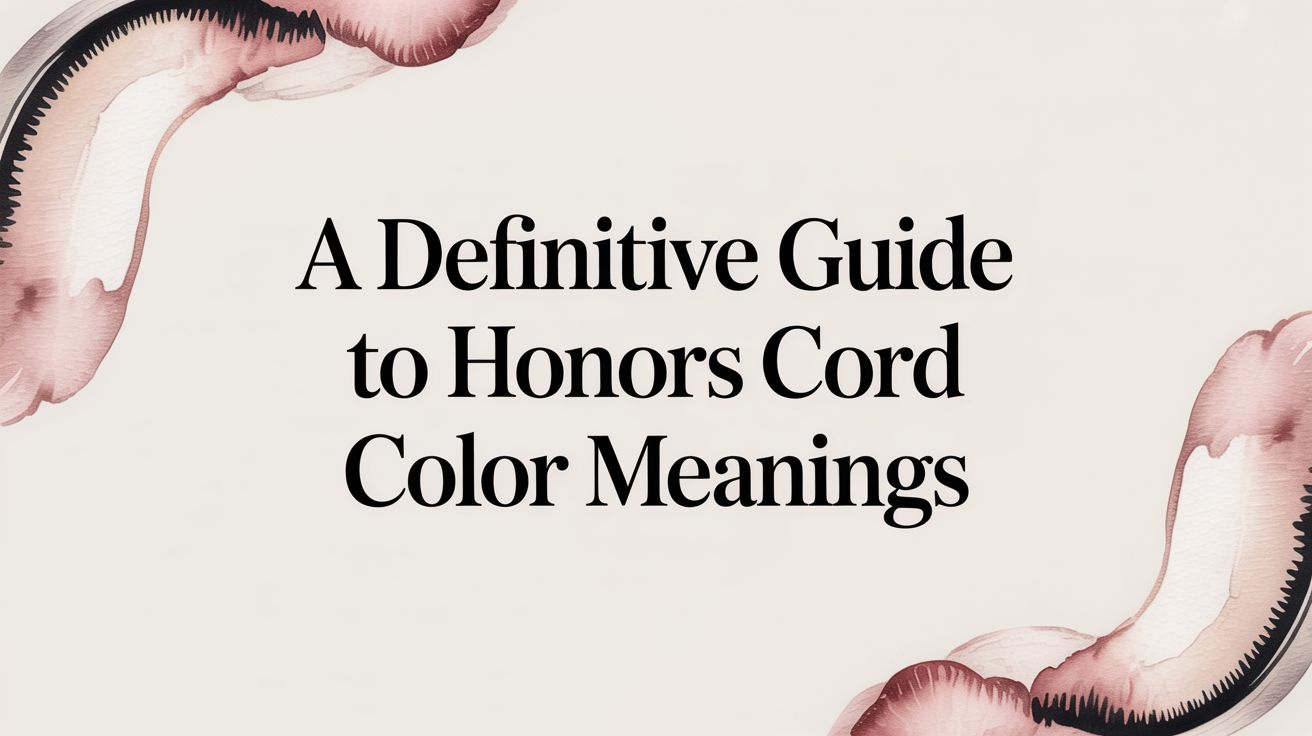A Definitive Guide to Honors Cord Color Meanings