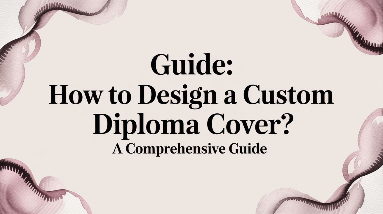 Guide: how to design a custom diploma cover? a comprehensive guide