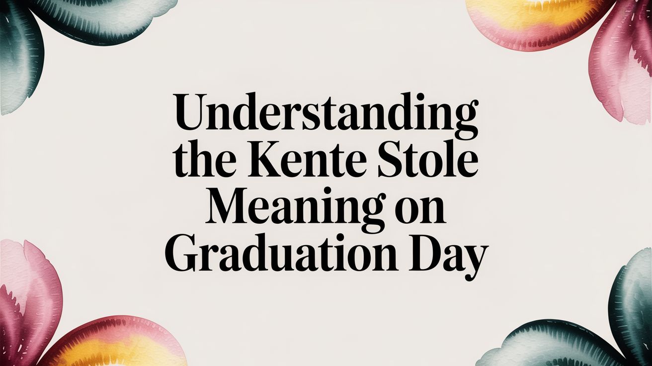 Understanding the Kente Stole Meaning on Graduation Day