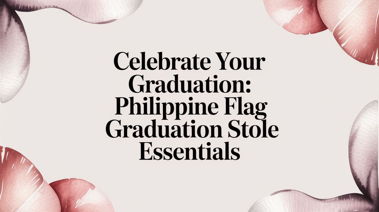 Celebrate Your Graduation: philippine flag graduation stole Essentials