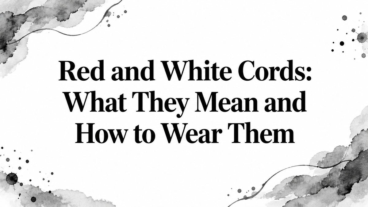 Red and White Cords: What They Mean and How to Wear Them
