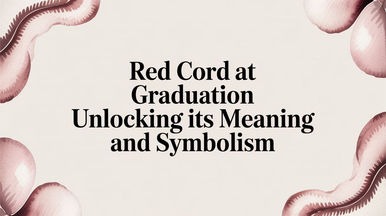 Red Cord at Graduation: Unlocking Its Meaning and Symbolism