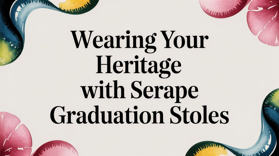 Wearing Your Heritage With Serape Graduation Stoles